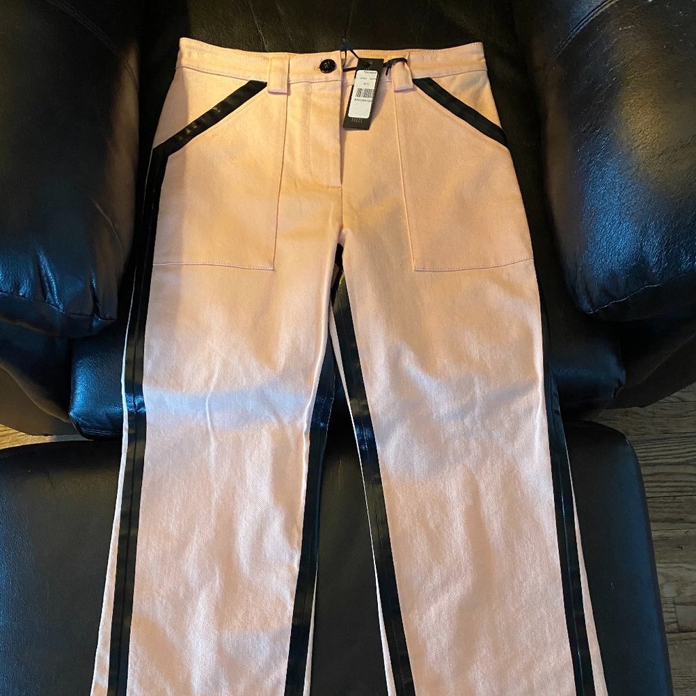 Authentic NWT Versace Fuschia Pink Pantalone Denim